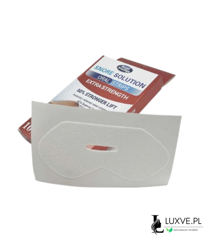 PLASTRY PRZECIW CHRAPANIU SNORE SOLUTION 10 SZTUK EXTRA MOCNE NA CHRAPANIE LUXVE