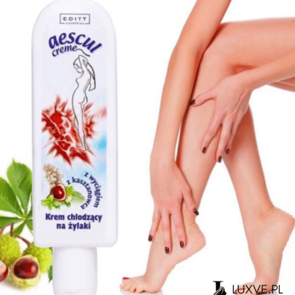 KREM CHŁODZĄCY NA ŻYLAKI EDITT COSMETICS 150 ML NA ZMĘCZONE NOGI LUXVE