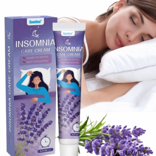 KREM NA BEZSENNOŚĆ – USPOKAJA, WYCISZA I WSPOMAGA NATURALNE ZASYPIANIE LUXVE