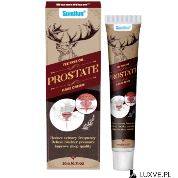 KREM NA PROSTATĘ 20G ŁAGODZI UCISK I POPRAWIA SEN, REDUKCJA ODDAWANIA MOCZU LUXVE