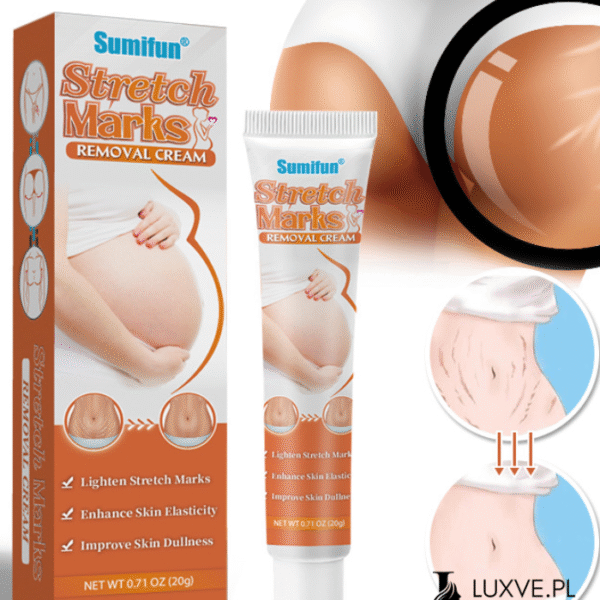 KREM NA ROZSTĘPY – ROZJAŚNIA, UJĘDRNIA I POPRAWIA ELASTYCZNOŚĆ SKÓRY LUXVE