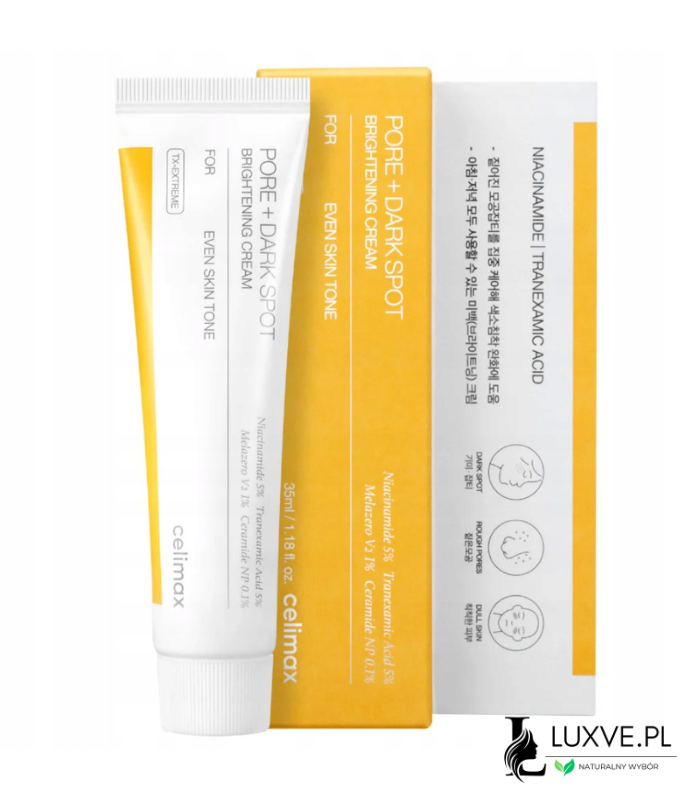 KREM ROZŚWIETLAJĄCY DO TWARZY CELIMAX PORE DARK SPOT BRIGHTENING CREAM 35ML LUXVE