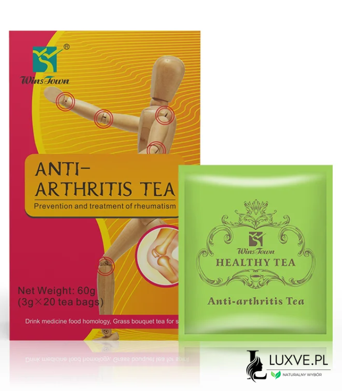 NATURALNA HERBATA PRZECIWREUMATYCZNA NA BÓL STAWÓW ANTYARTRETYZM 20 TOREBEK 60G LUXVE