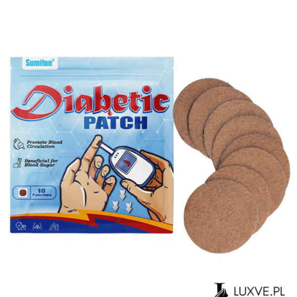 PLASTRY DLA DIABETYKÓW NA KRĄŻENIE KRWI I REGULACJĘ CUKRU TERAPIA 10 SZTUK LUXVE