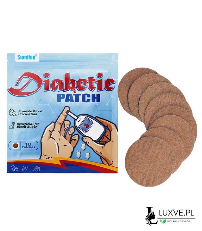 PLASTRY DLA DIABETYKÓW NA KRĄŻENIE KRWI I REGULACJĘ CUKRU TERAPIA 10 SZTUK LUXVE