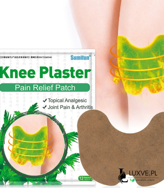PLASTRY PRZECIWBÓLOWE NA BÓL KOLAN I STAWÓW 12 SZTUK Z PIOŁUNEM LUXVE