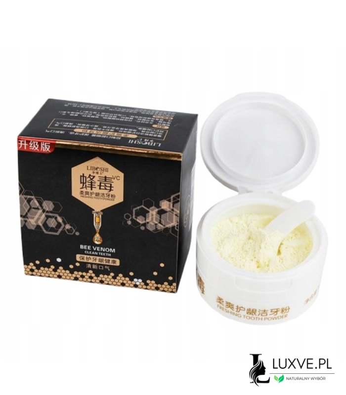 PROSZEK DO WYBIELANIA ZĘBÓW Z PSZCZELIM JADEM I PROPOLISEM LUXVE