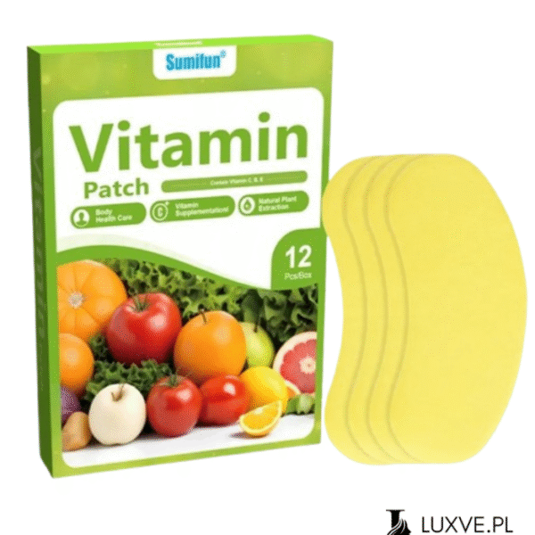 VITAMIN PATCH WITAMINOWE PLASTRY NA PĘPEK 12SZT ODŻYWCZE I WZMACNIAJĄCE LUXVE