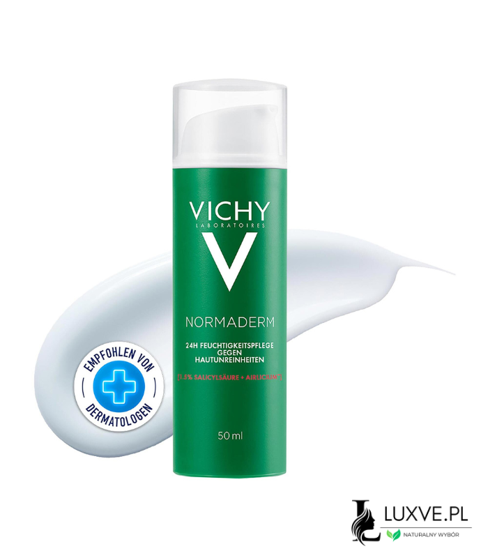 KREM VICHY NORMADERM 24H PIELĘGNUJĄCY PRZECIW NIEDOSKONAŁOŚCIOM 50 ML DO CERY TŁUSTEJ LUXVE