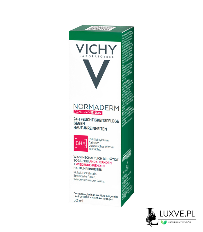KREM VICHY NORMADERM 24H PIELĘGNUJĄCY PRZECIW NIEDOSKONAŁOŚCIOM 50 ML DO CERY TŁUSTEJ LUXVE