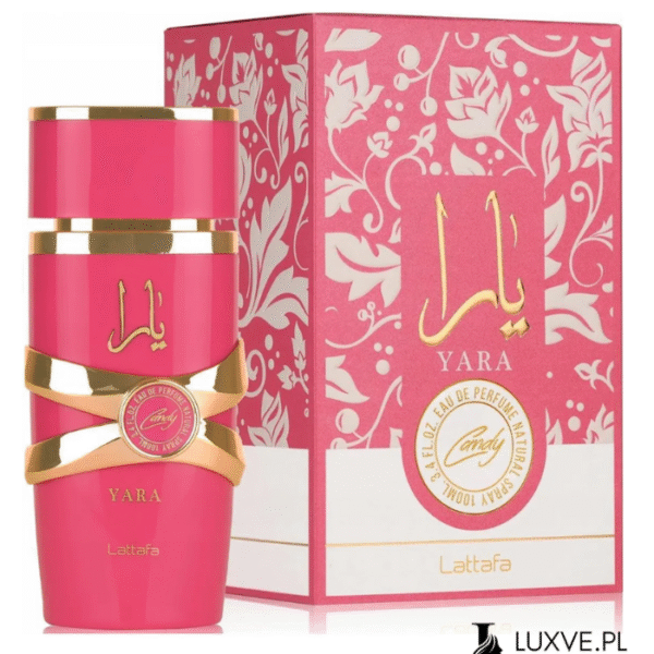 LATTAFA YARA CANDY PERFUMY DAMSKIE WANILIA CZARNA PORZECZKA 100ML EDP 2024 LUXVE