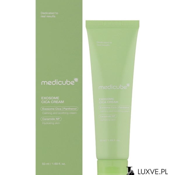 MEDICUBE EXOSOME CICA CREAM KOJĄCY KREM DO TWARZY 50ML DLA SKÓRY WRAŻLIWEJ! LUXVE