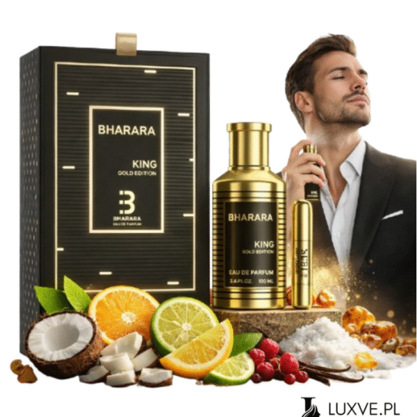 BHARARA KING GOLD EDITION PERFUMY MĘSKIE EDP 100ML LUKSUSOWE LUXVE