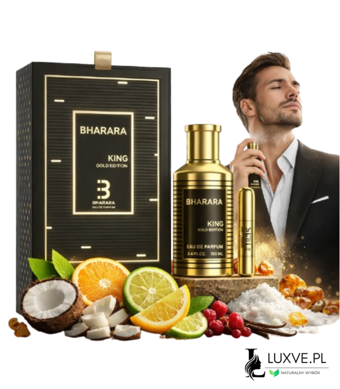 BHARARA KING GOLD EDITION PERFUMY MĘSKIE EDP 100ML LUKSUSOWE LUXVE