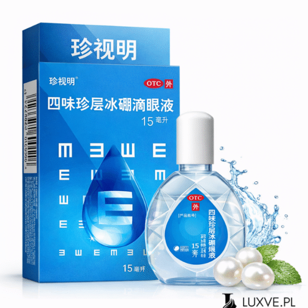 CHIŃSKIE KROPLE DO OCZU PERŁOWE SIWEI ZHENCENG BINGPENG DIYANYE 15ML LUXVE