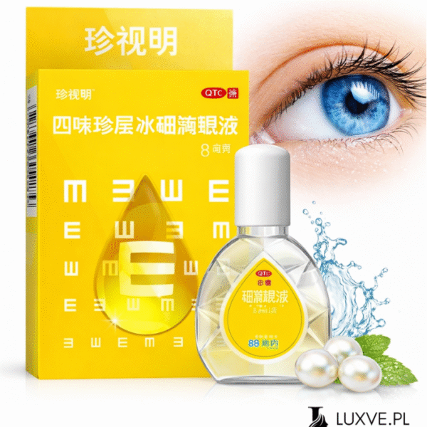 CHIŃSKIE KROPLE DO OCZU PERŁOWE SIWEI ZHENCENG BINGPENG DIYANYE 8ML LUXVE