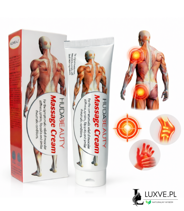 MAŚĆ HUDA BEAUTY PRZECIWBÓLOWA 150ML ŻEL NA STAWY MIĘŚNIE REUMATYZM LUXVE