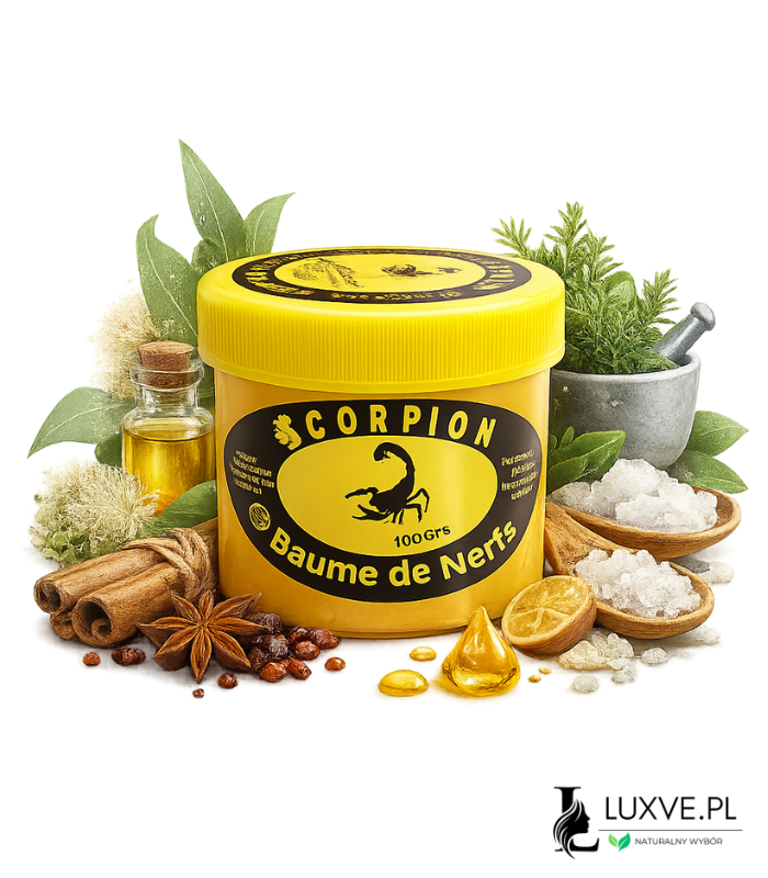 MAŚĆ SKORPION XXL ROZGRZEWAJĄCA PRZECIWBÓLOWA NA STAWY MIĘŚNIE 100G LUXVE
