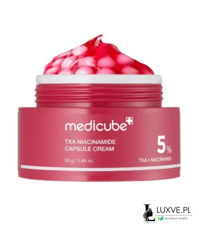 MEDICUBE TXA NIACYNAMIDE CAPSULE CREAM KREM ROZJAŚNIAJĄCY 55G DZIEŃ I NOC LUXVE