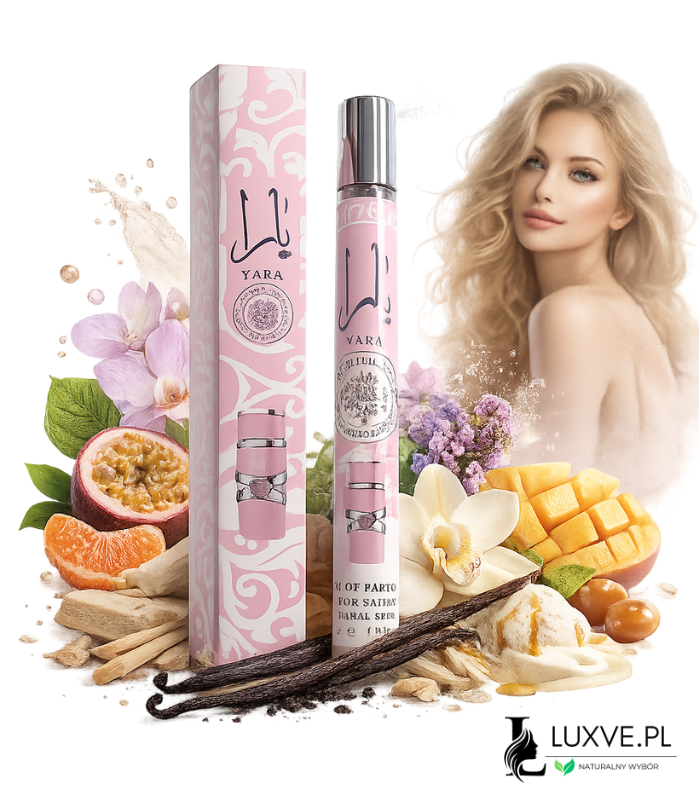 PERFUMETKA YARA DAMSKA ORIENTALNA WANILIA PIŻMO ARABSKIE ZAPACHY 35ML LUXVE