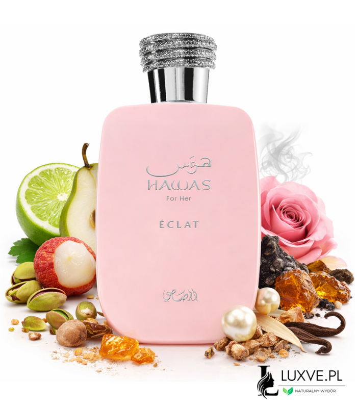 RASASI HAWAS ÉCLAT WODA PERFUMOWANA DAMSKA 100ML ORIENTALNA KWIATOWA EDP LUXVE