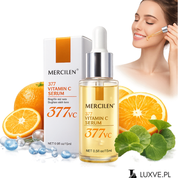 SERUM ROZŚWIETLAJĄCE NA SZARĄ CERĘ WITAMINA C NAWILŻAJĄCE NA PRZEBARWIENIA LUXVE1