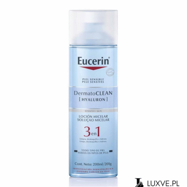 EUCERIN DERMATOCLEAN PŁYN MICELARNY NAWILŻAJĄCY DO DEMAKIJAŻU TWARZY WRAŻLIWEJ 400ML LUXVE