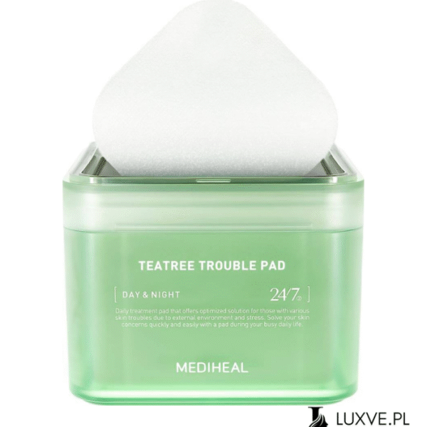 MEDIHEAL TEATREE TROUBLE PAD PŁATKI TONIZUJĄCE NA TRĄDZIK Z DRZEWEM HERBACIANYM LUXVE