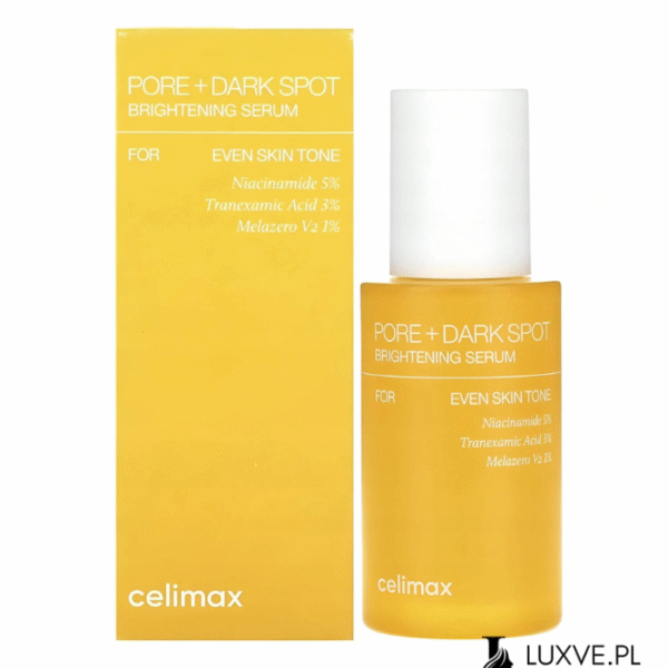 CELIMAX PORE + DARK SPOT SERUM NA PRZEBARWIENIA ZWĘŻAJĄCE PORY ROZJAŚNIAJĄCE NAWILŻAJĄCE 30ML LUXVE