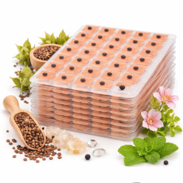 ZIARNA VACCARIA DO AURIKULOTERAPII AKUPRESURA UCHA 600SZT PLASTRY LUXVE