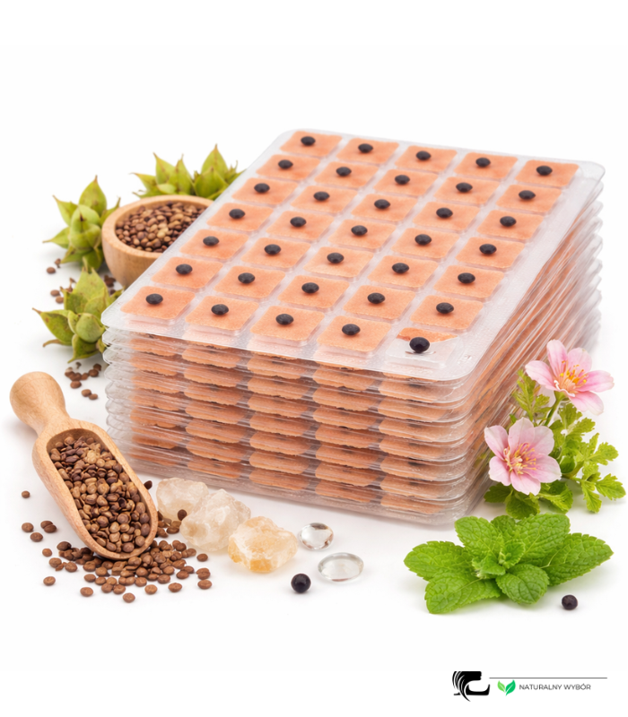 ZIARNA VACCARIA DO AURIKULOTERAPII AKUPRESURA UCHA 600SZT PLASTRY LUXVE