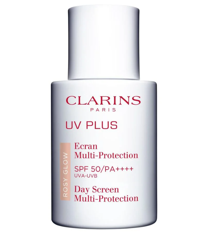 CLARINS UV PLUS DAY SCREEN MULTI-PROTECTION SPF50 ROSY GLOW KREM OCHRONNY UV LUXVE
